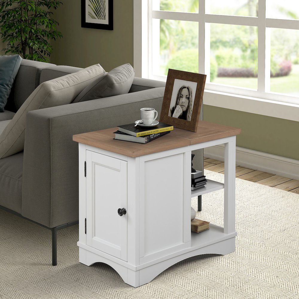 Modern - Cotton Cocktail Table with 2 Chairside Tables. Picture 5