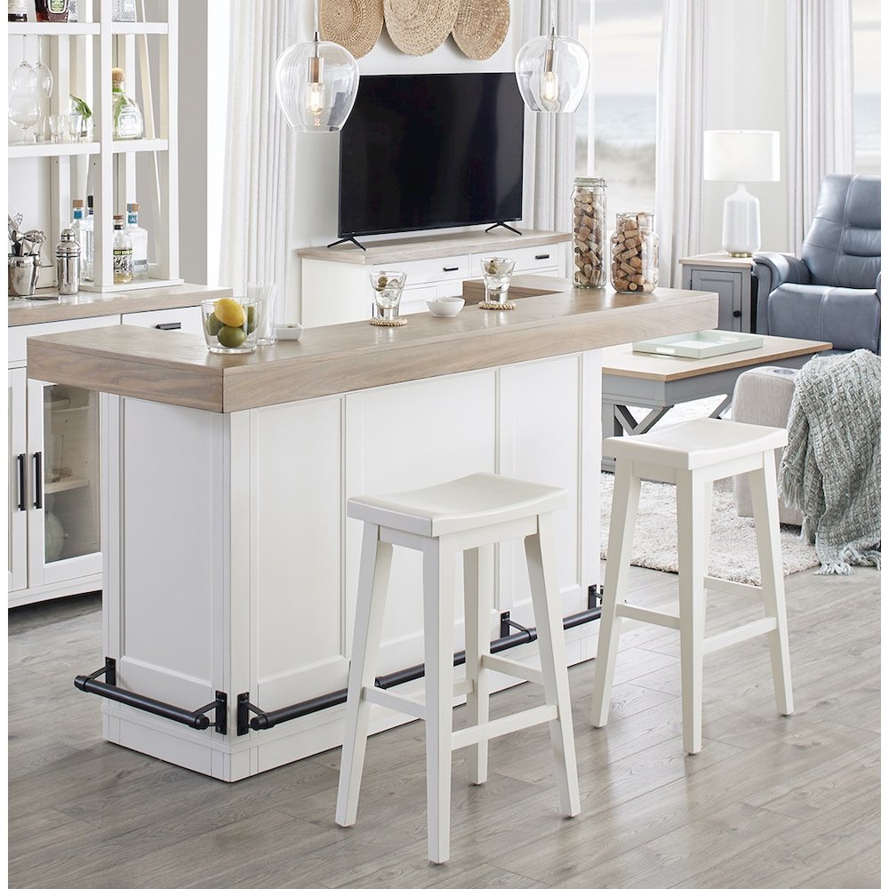 Parker House Americana Modern Dining 78 In. Bar with Quartz Insert. Picture 6