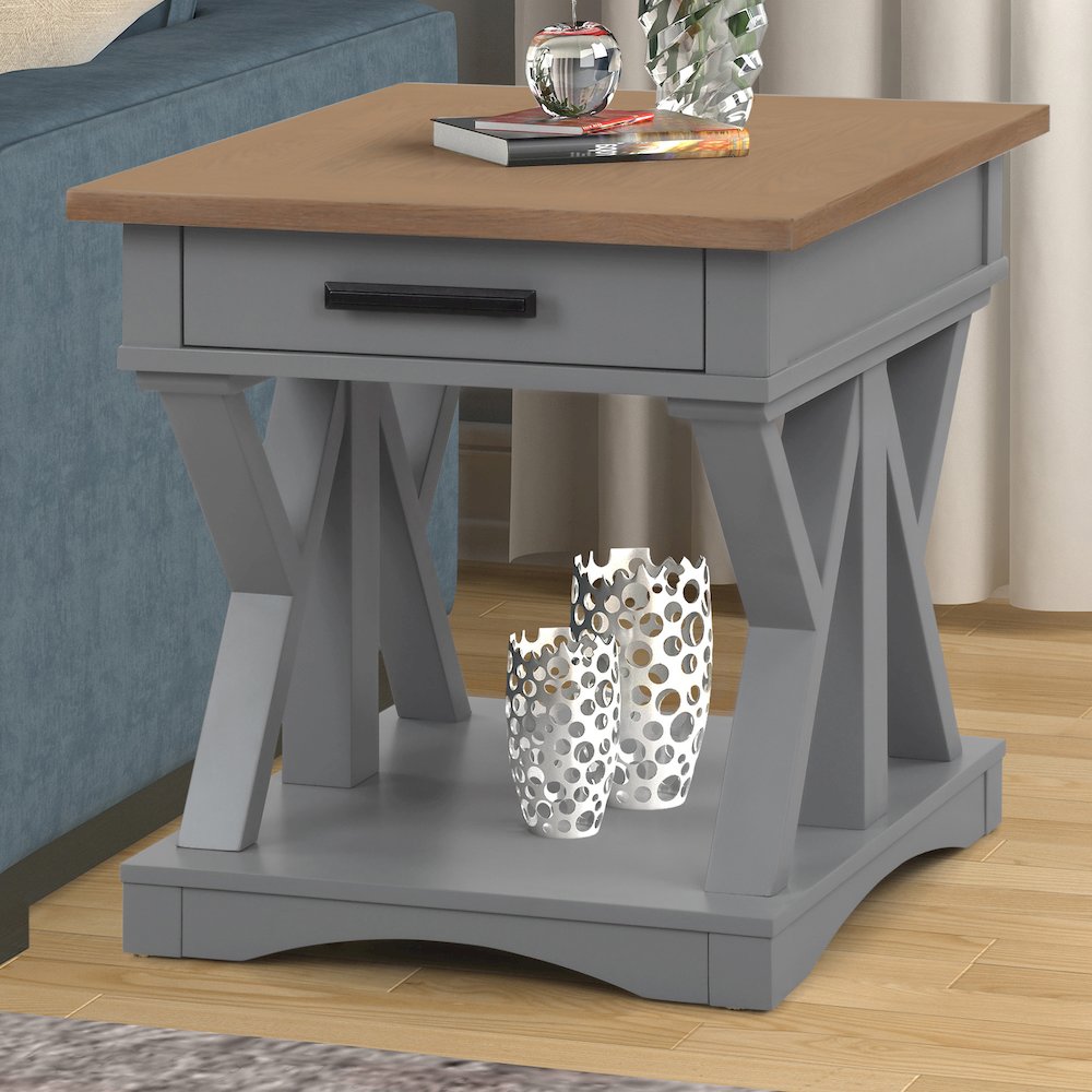 Modern - Dove Cocktail Table with 2 End Tables. Picture 5