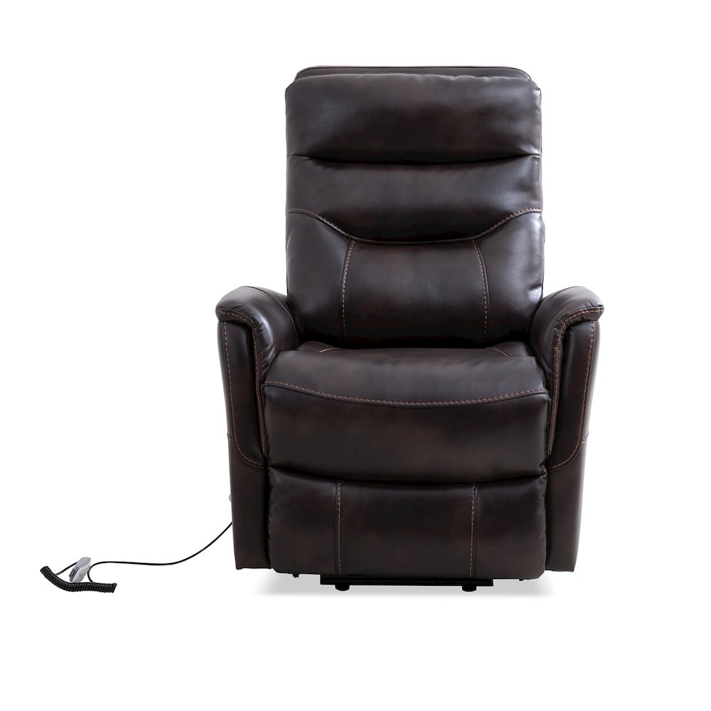 Gemini - Truffle Power Lift Recliner with Articulating Headrest. Picture 6