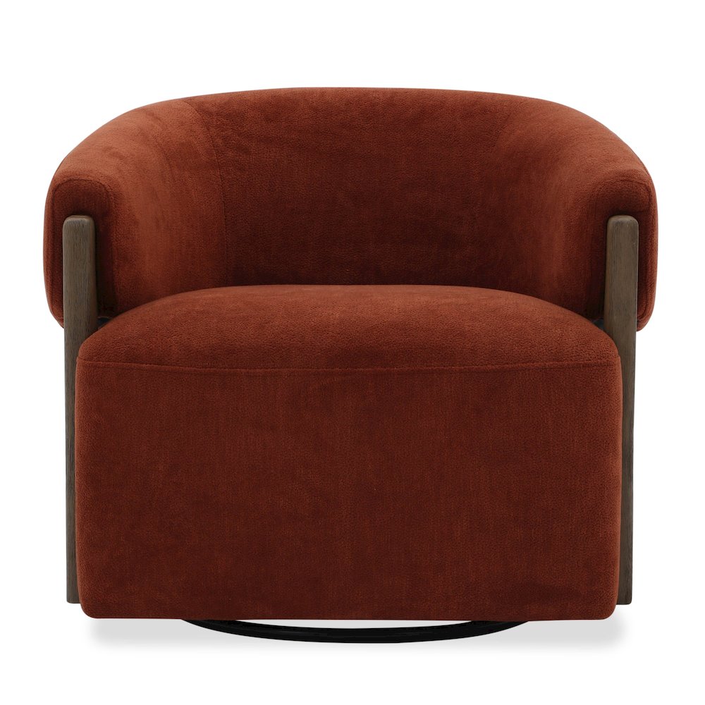 Finley - Island Rust Swivel Accent Chair. Picture 2