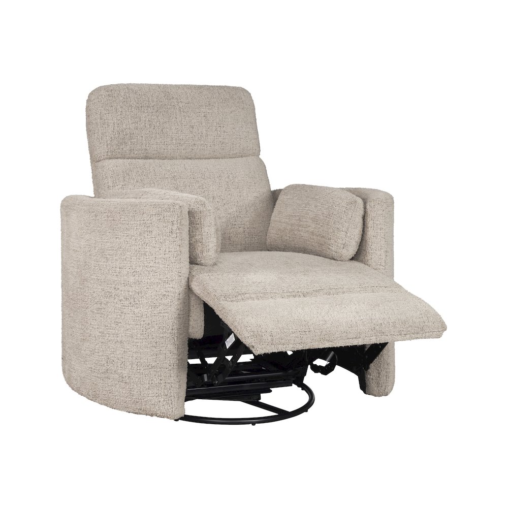 Radius - Burlap Manual Swivel Recliner. Picture 2
