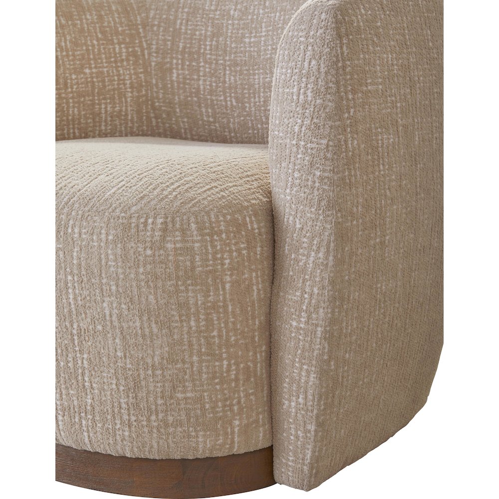 Tatum - Sand Dollar Swivel Accent Chair. Picture 8