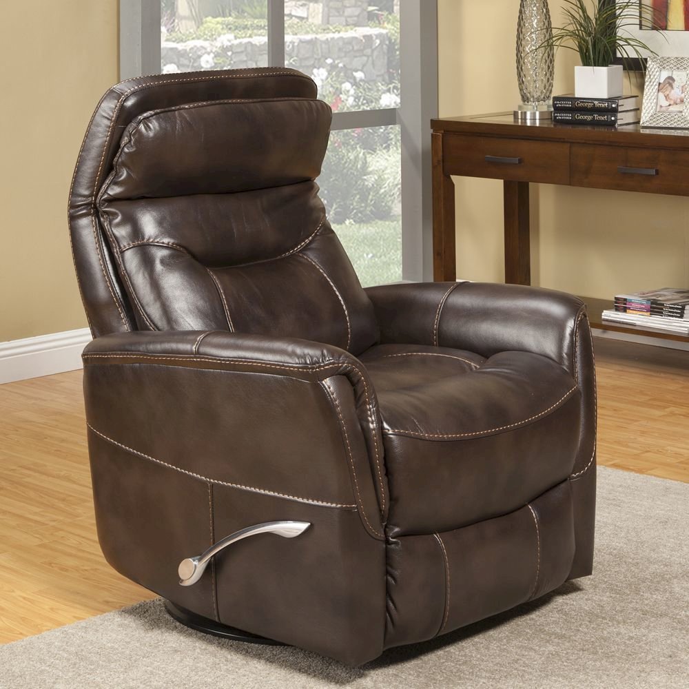 Gemini - Truffle Swivel Glider Recliner. Picture 8