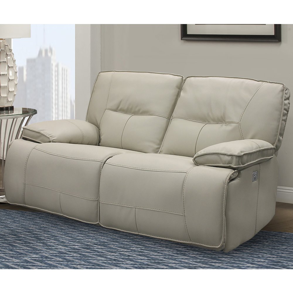 Spartacus - Oyster Power Reclining Sofa Loveseat and Recliner. Picture 10