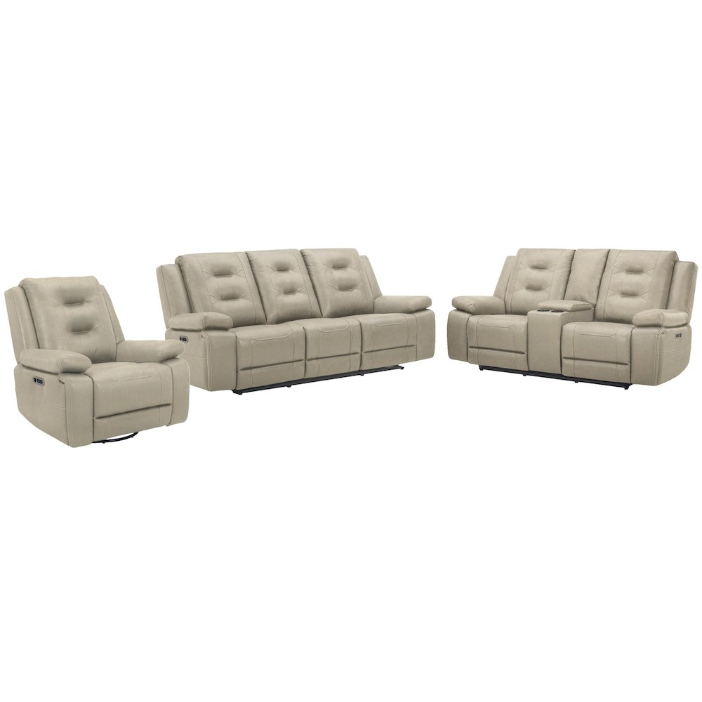 Caldwell - Tahoe Fog Power Reclining Sofa P2. Picture 3