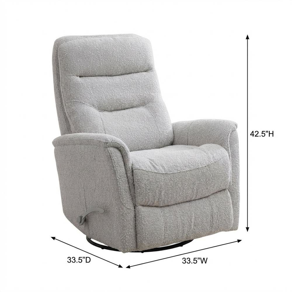 Gemini - Bloke Cotton Swivel Glider Recliner Two Pack. Picture 9