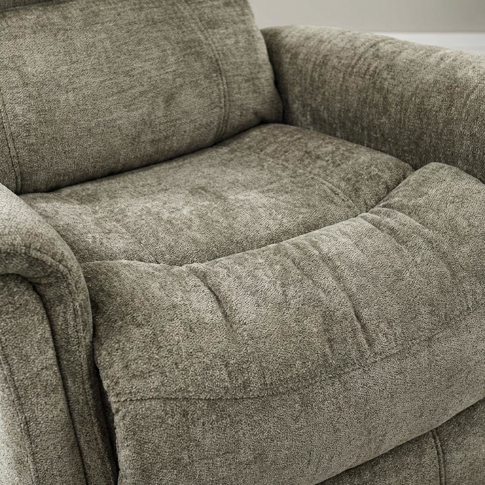 Gemini - Heather Swivel Glider Recliner Two Pack. Picture 6