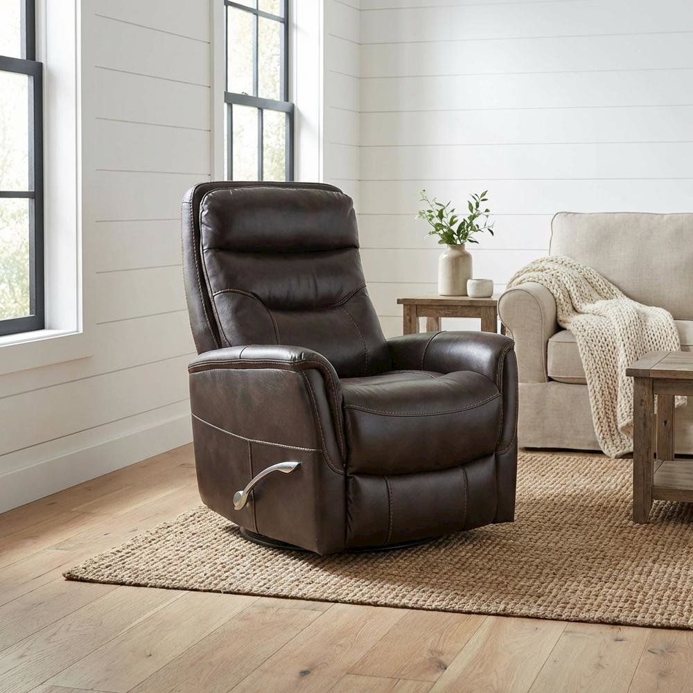 Gemini - Truffle Swivel Glider Recliner Two Pack. Picture 2