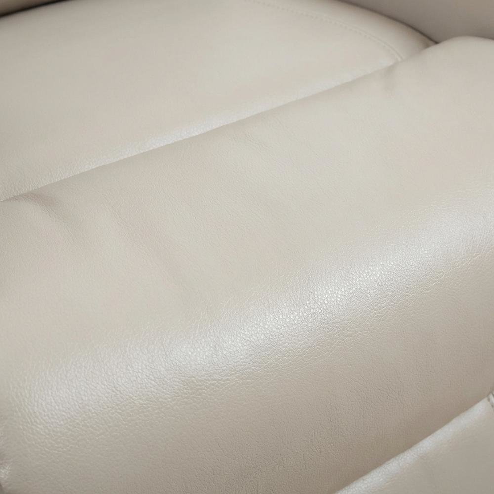 Gemini - Softy Ivory Power Lift Recliner with Articulating Headrest. Picture 14