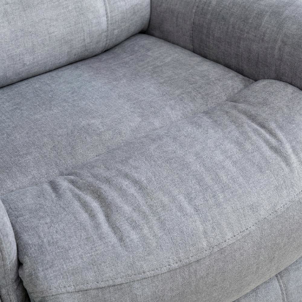Gemini - Capri Silver Swivel Glider Recliner Two Pack. Picture 8
