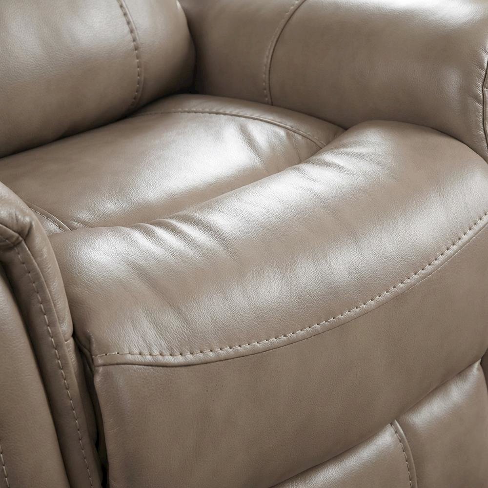 Gemini - Linen Power Swivel Glider Recliner. Picture 5