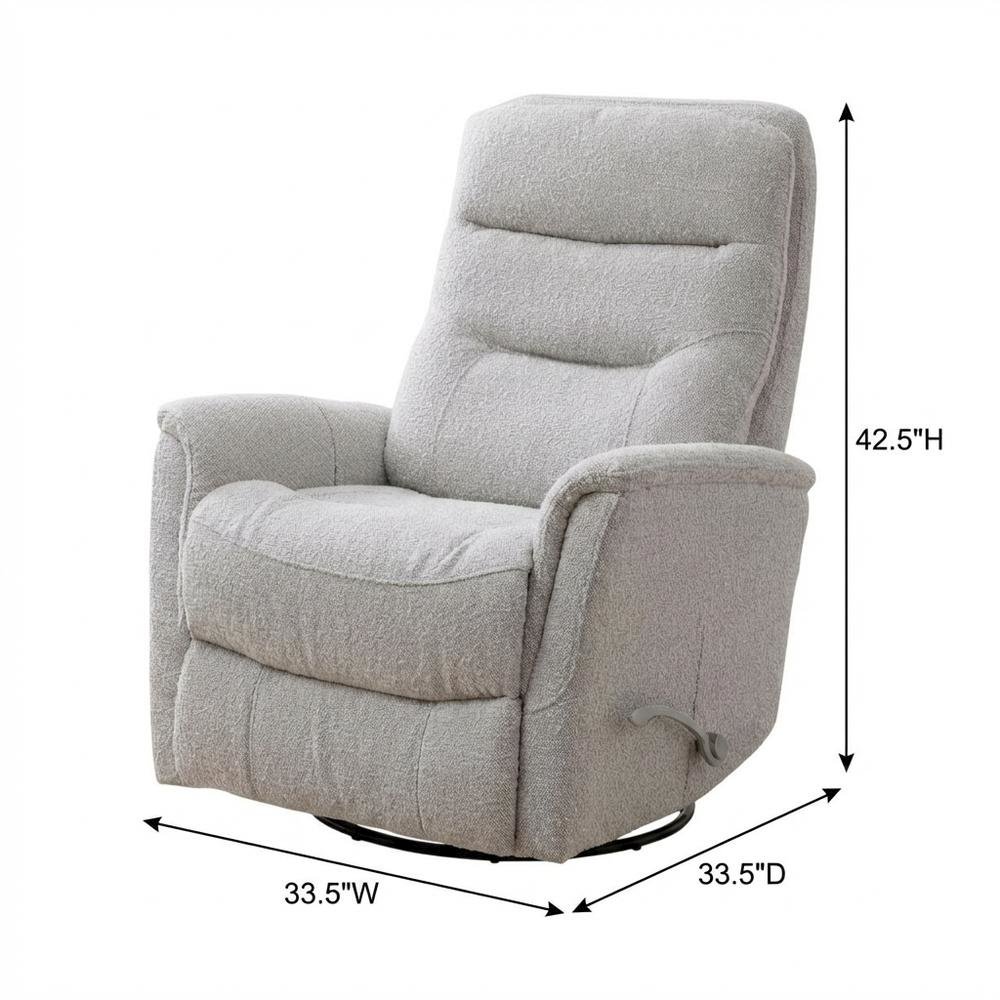 Gemini - Bloke Cotton Swivel Glider Recliner. Picture 6