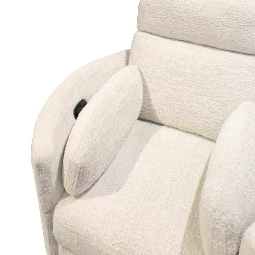 Radius - Angora Linen Manual Swivel Recliner. Picture 11