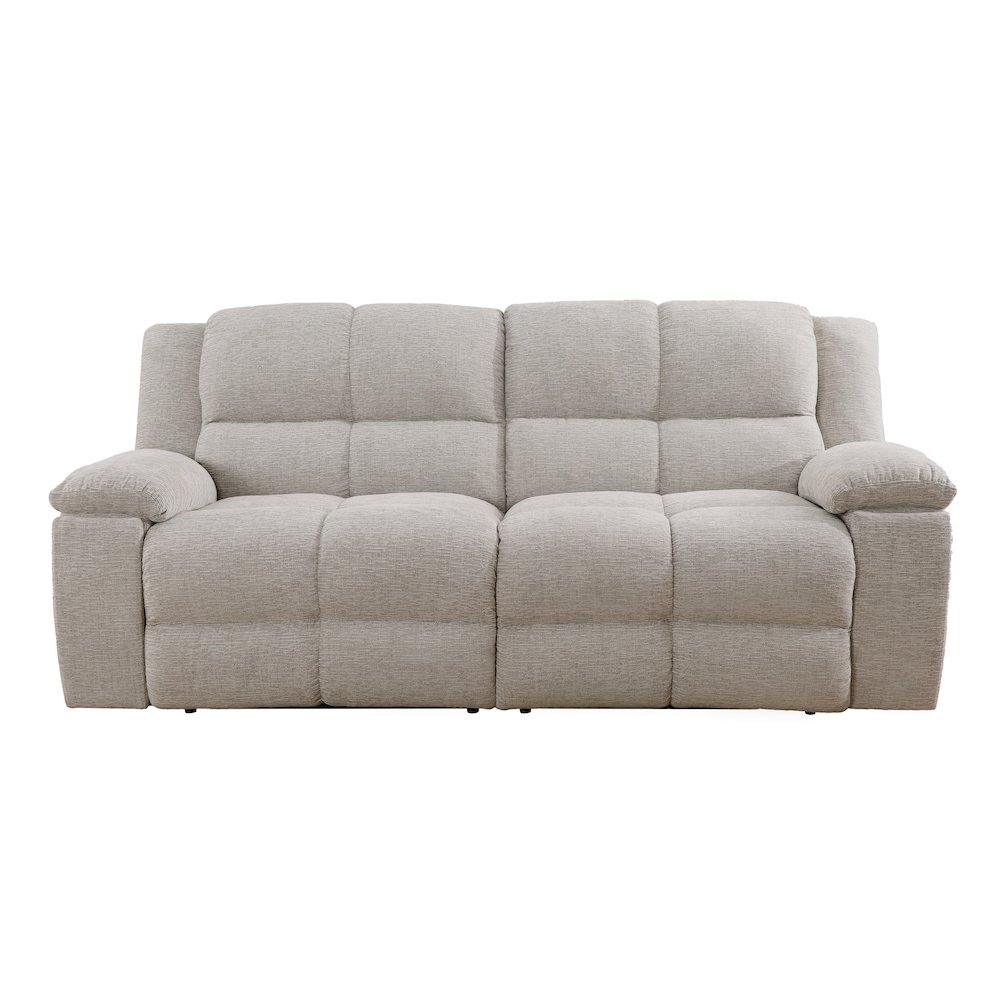 Buster - Opal Taupe Manual Reclining Sofa and Recliner. Picture 4
