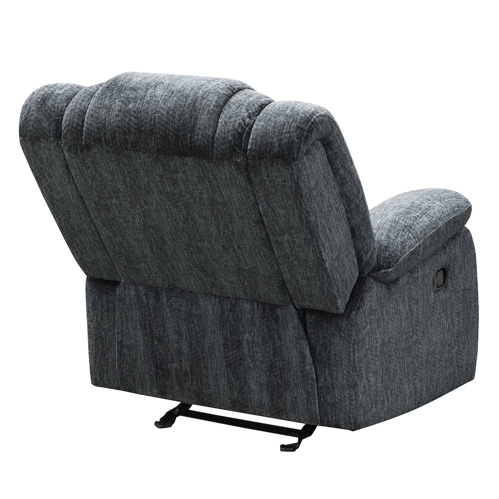 Bolton - Misty Storm Manual Glider Reclining Sofa and Two Recliners. Picture 11