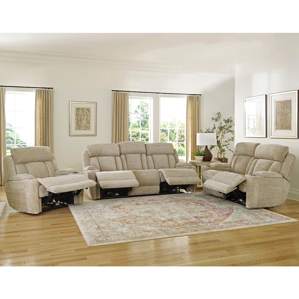 Dalton - Lucky Fawn Power Reclining Loveseat. Picture 7