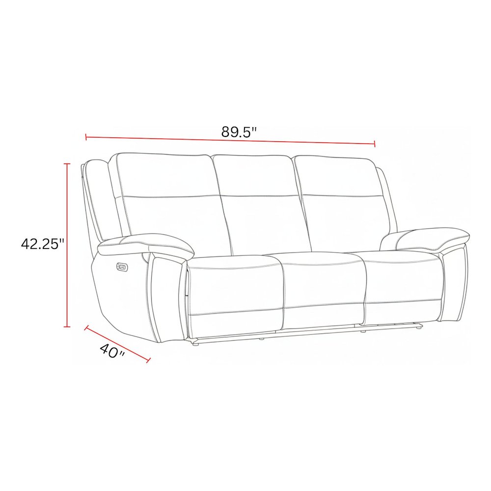 Jameson - Hickory Power Reclining Zero Gravity Sofa and Recliner. Picture 13