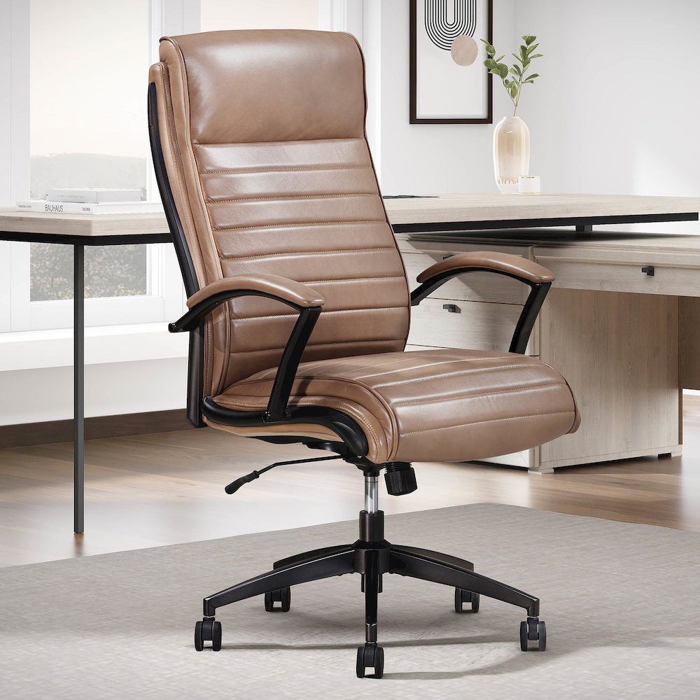 Leather Desk Chair. Picture 11