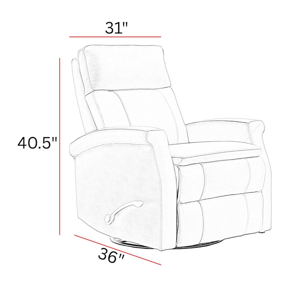 Bristol - Russet Swivel Glider Recliner Two Pack. Picture 12