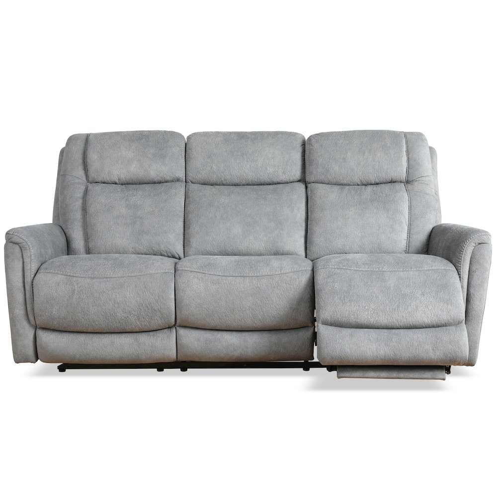Linus - Hudson Grey Power Reclining Sofa and Recliner. Picture 5