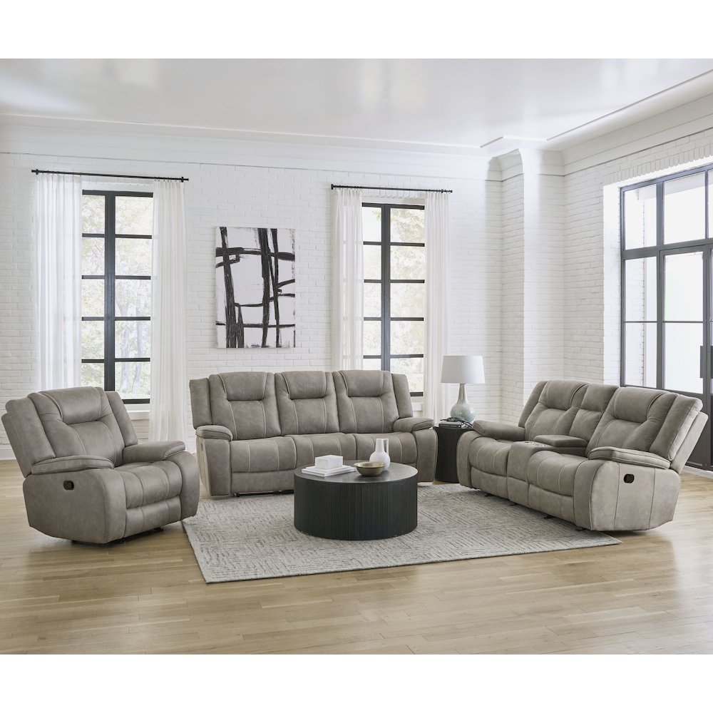 Blake - Desert Taupe Glider Recliner. Picture 8