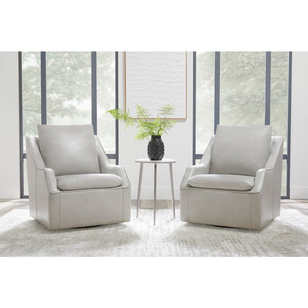 Asher - Steamboat Ice Swivel Accent Chair Two Pack. Picture 14