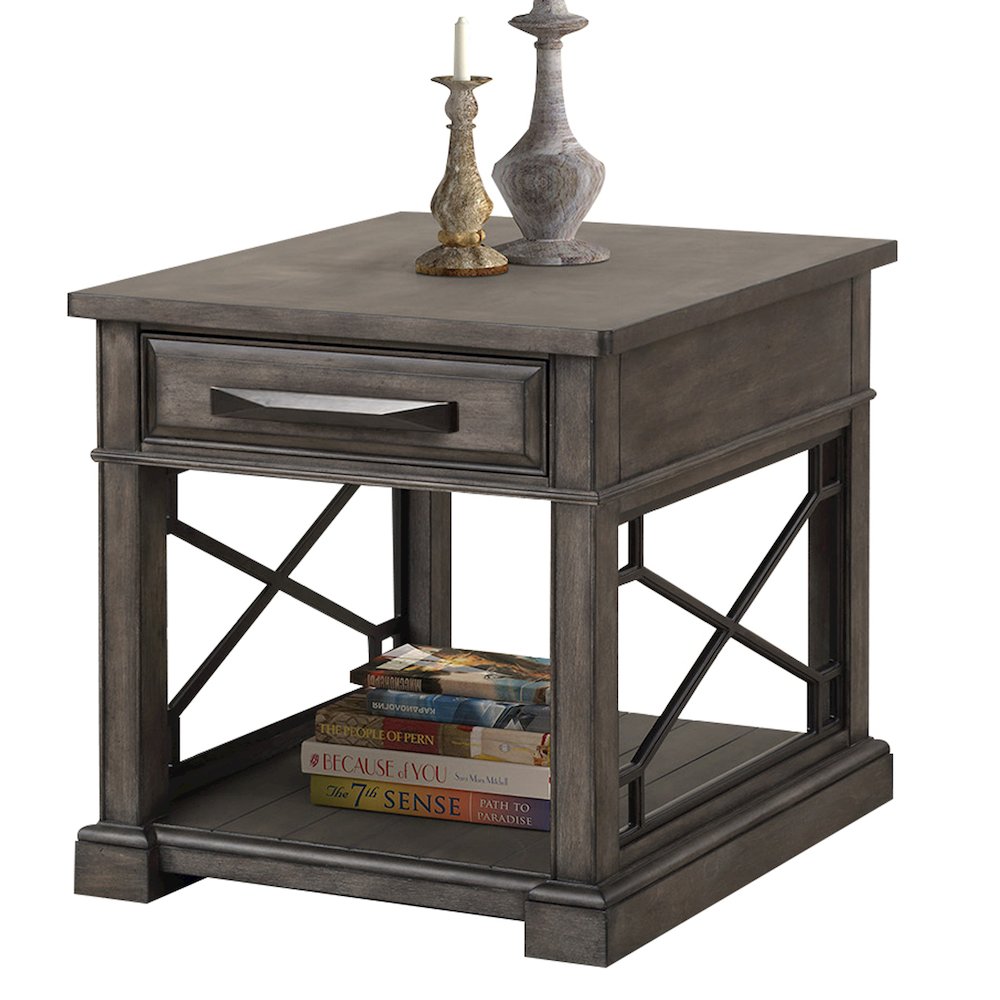 Sundance - Smokey Grey Cocktail Table with 2 End Tables and Console Table. Picture 3