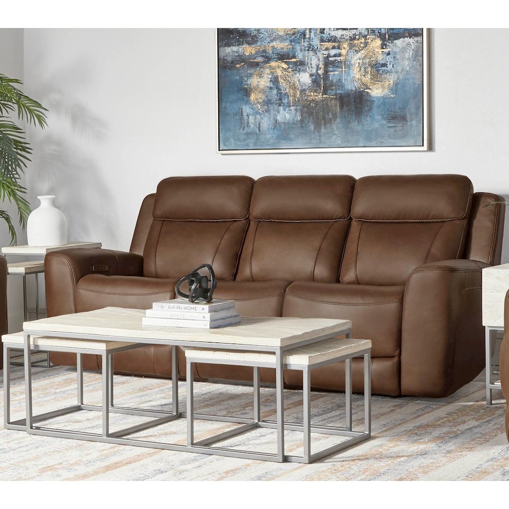 Calgary - Autumn Umber Power Reclining Sofa and Recliner. Picture 9