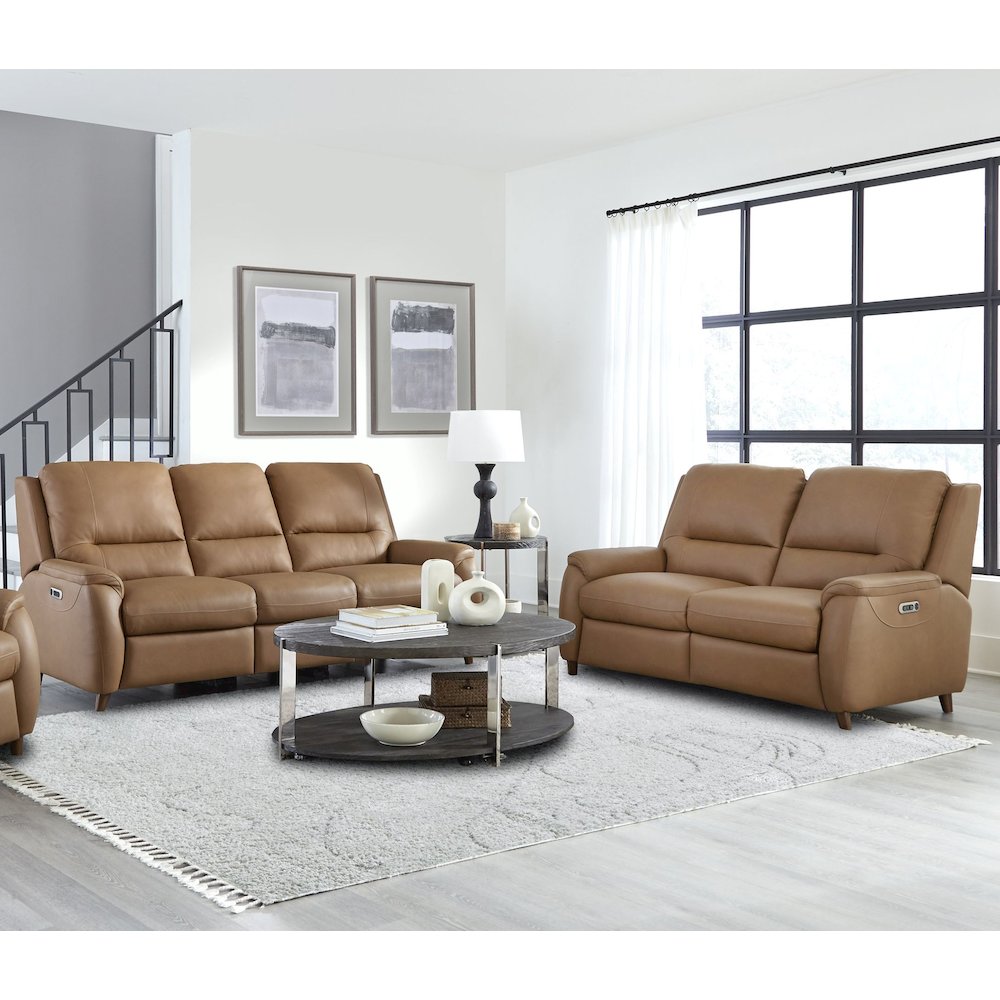 Austin - Caramel Cream Power Reclining Sofa and Loveseat. Picture 15