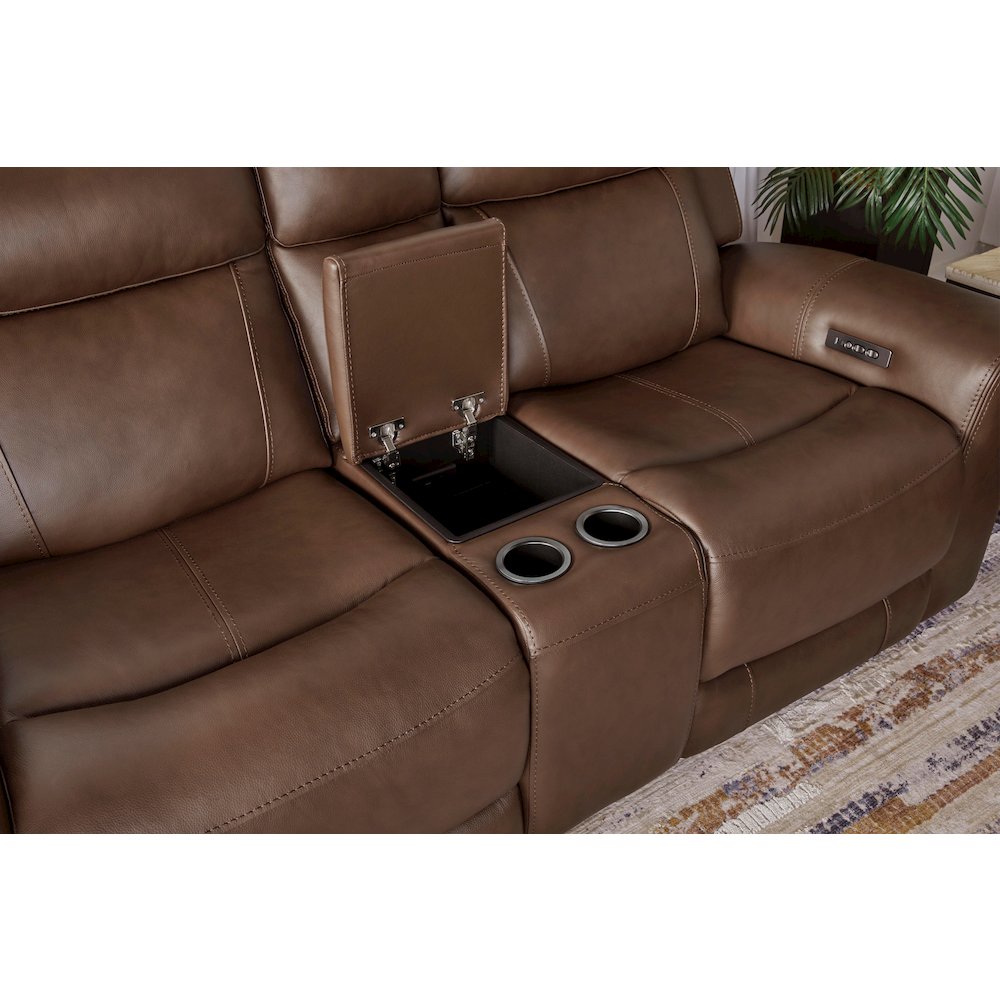 Calgary - Autumn Umber Power Reclining Sofa and Loveseat. Picture 16