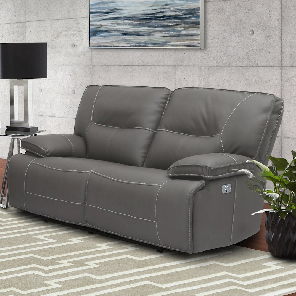 Spartacus - Haze Power Reclining Sofa and Loveseat. Picture 7