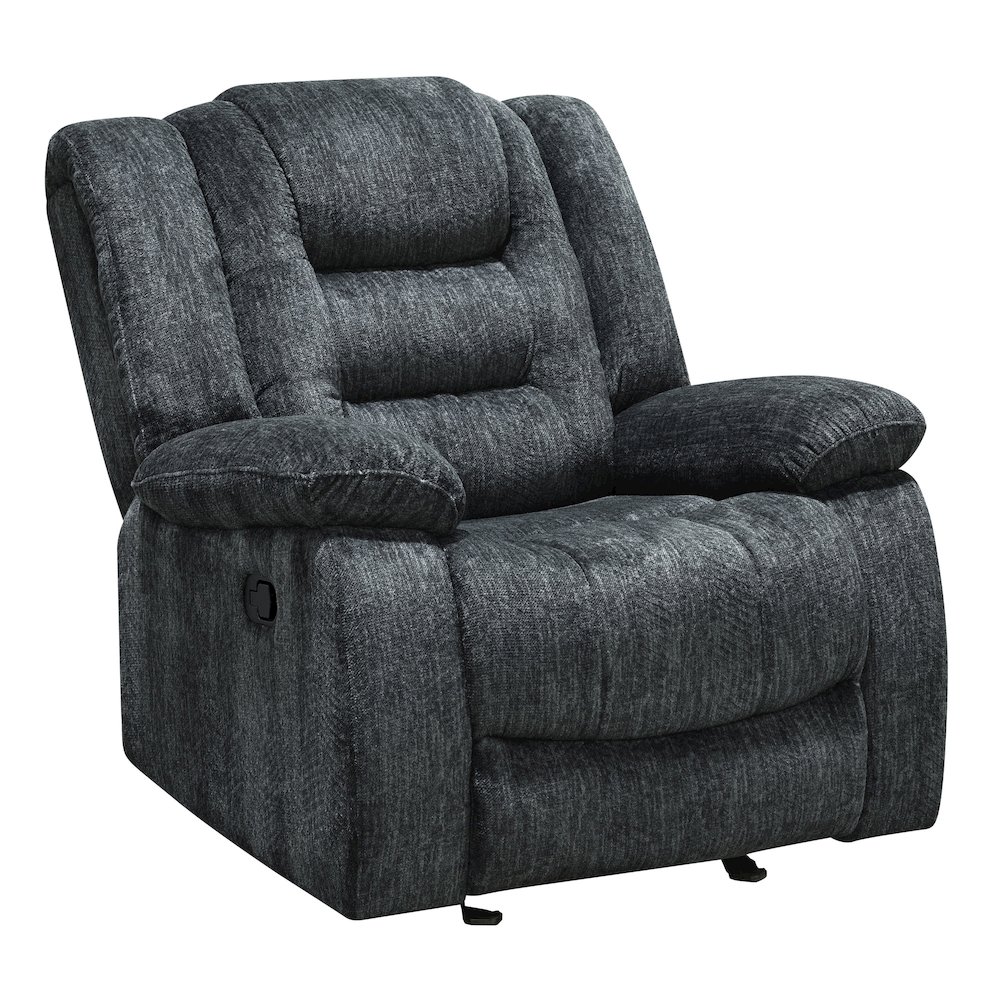 Bolton - Misty Storm Manual Glider Reclining Sofa and Two Recliners. Picture 6