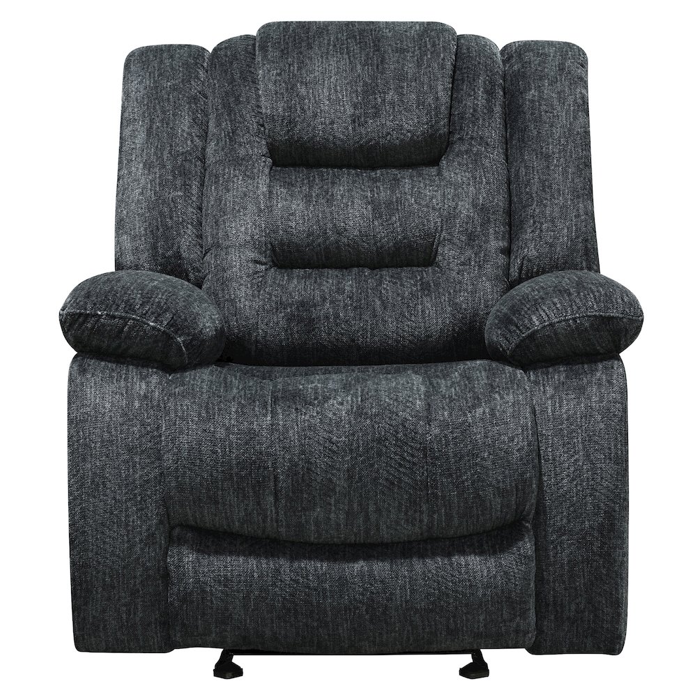 Bolton - Misty Storm Manual Glider Reclining Sofa and Two Recliners. Picture 8