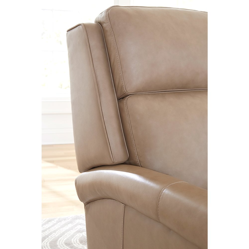 Northfield - Lotus Cream Power Cordless High Leg Recliner P2 Two Pack. Picture 13