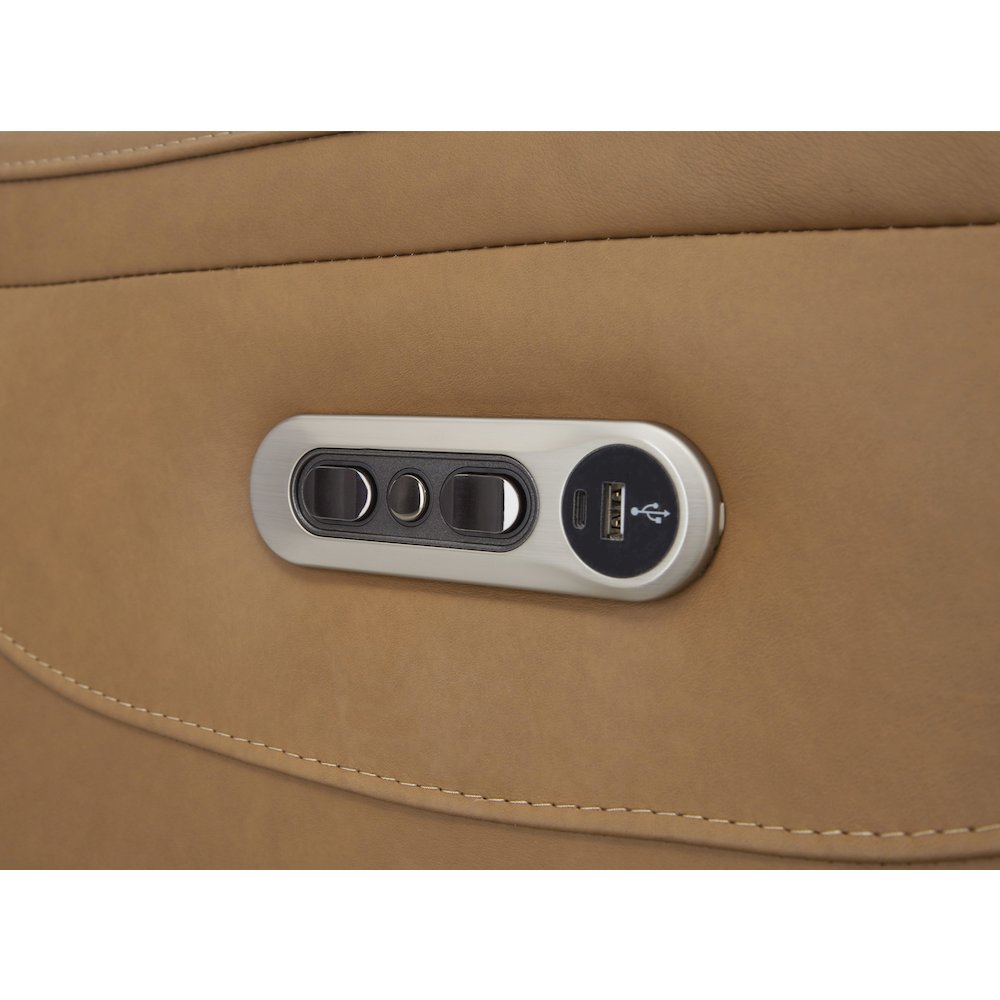Austin - Caramel Cream Power Reclining Loveseat P2. Picture 10