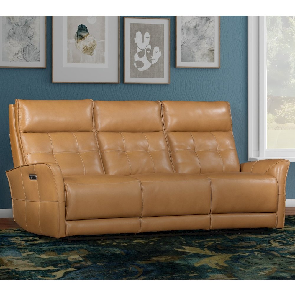 Gershwin - Lucca Butterscotch Power Reclining Sofa and Recliner. Picture 7