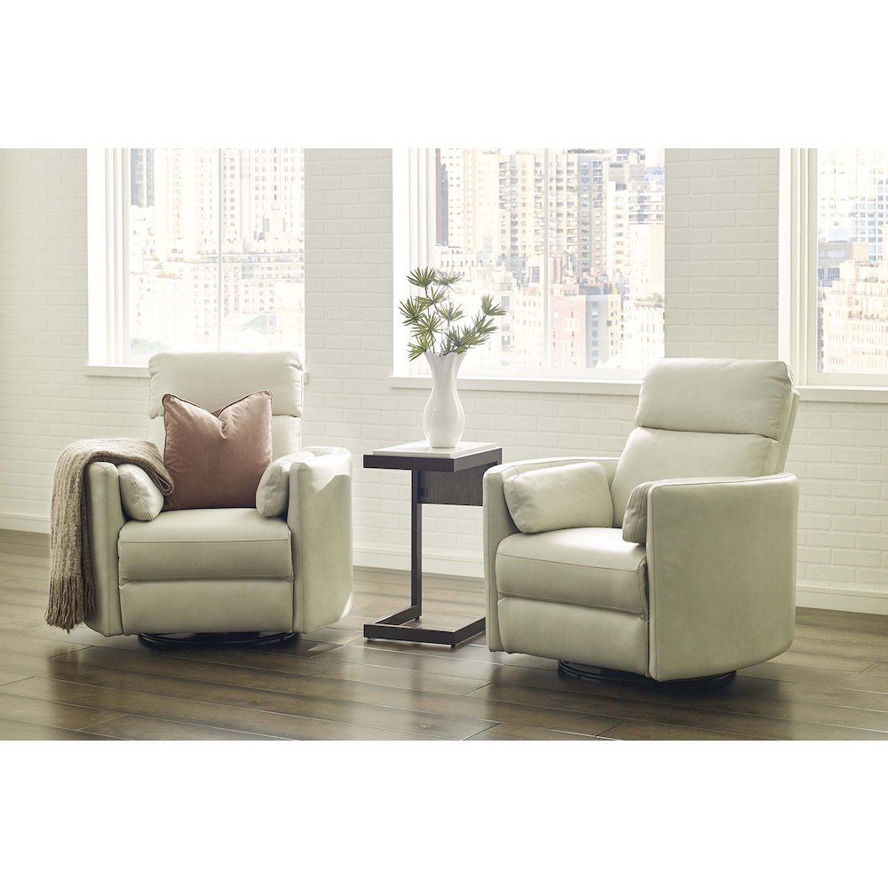 Powered By Freemotion Cordless Power Swivel Glider Recliner. Picture 7