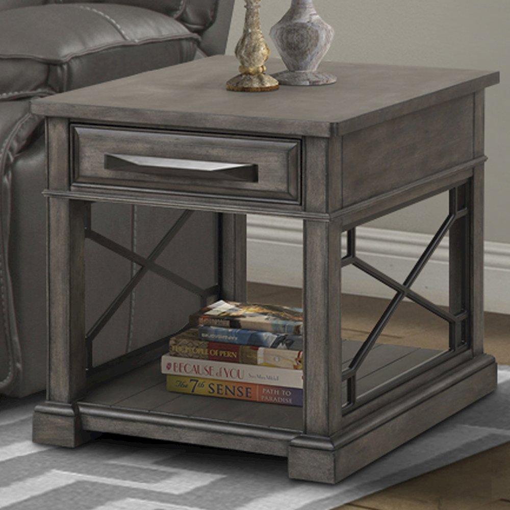 Sundance - Smokey Grey Cocktail Table with 2 End Tables and Console Table. Picture 6