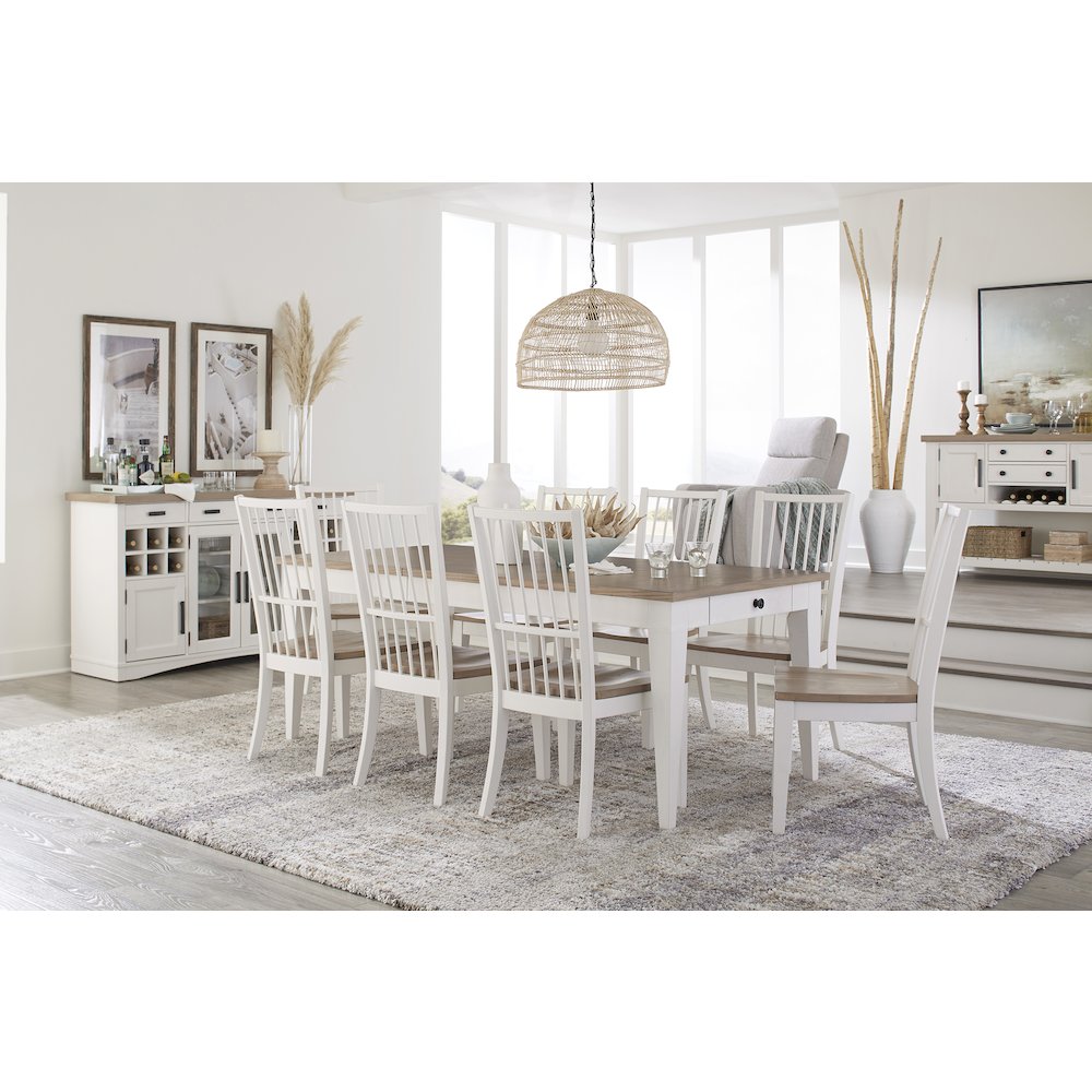 Modern Dining 60 In. Rectangular Extendable Dining Table. Picture 4