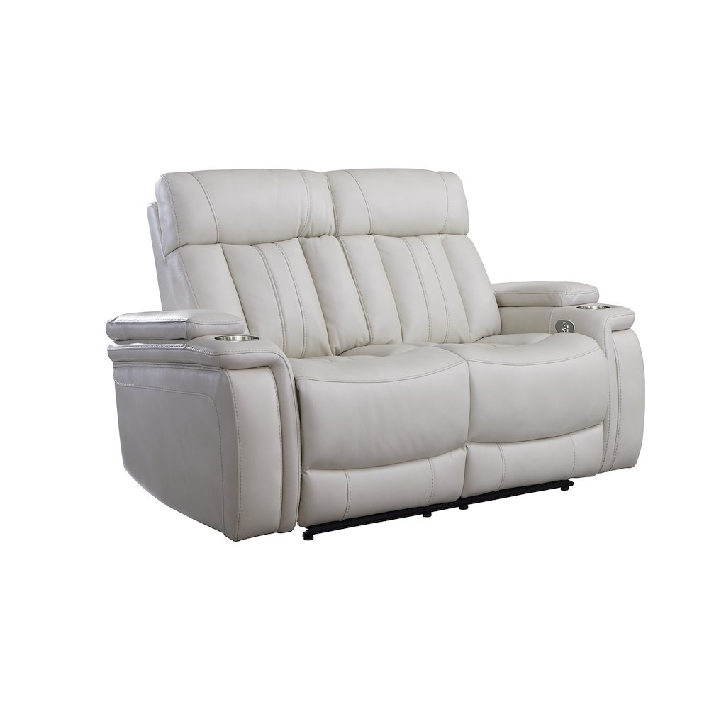 Royce - Fantom Ivory Power Reclining Sofa and Loveseat. Picture 5