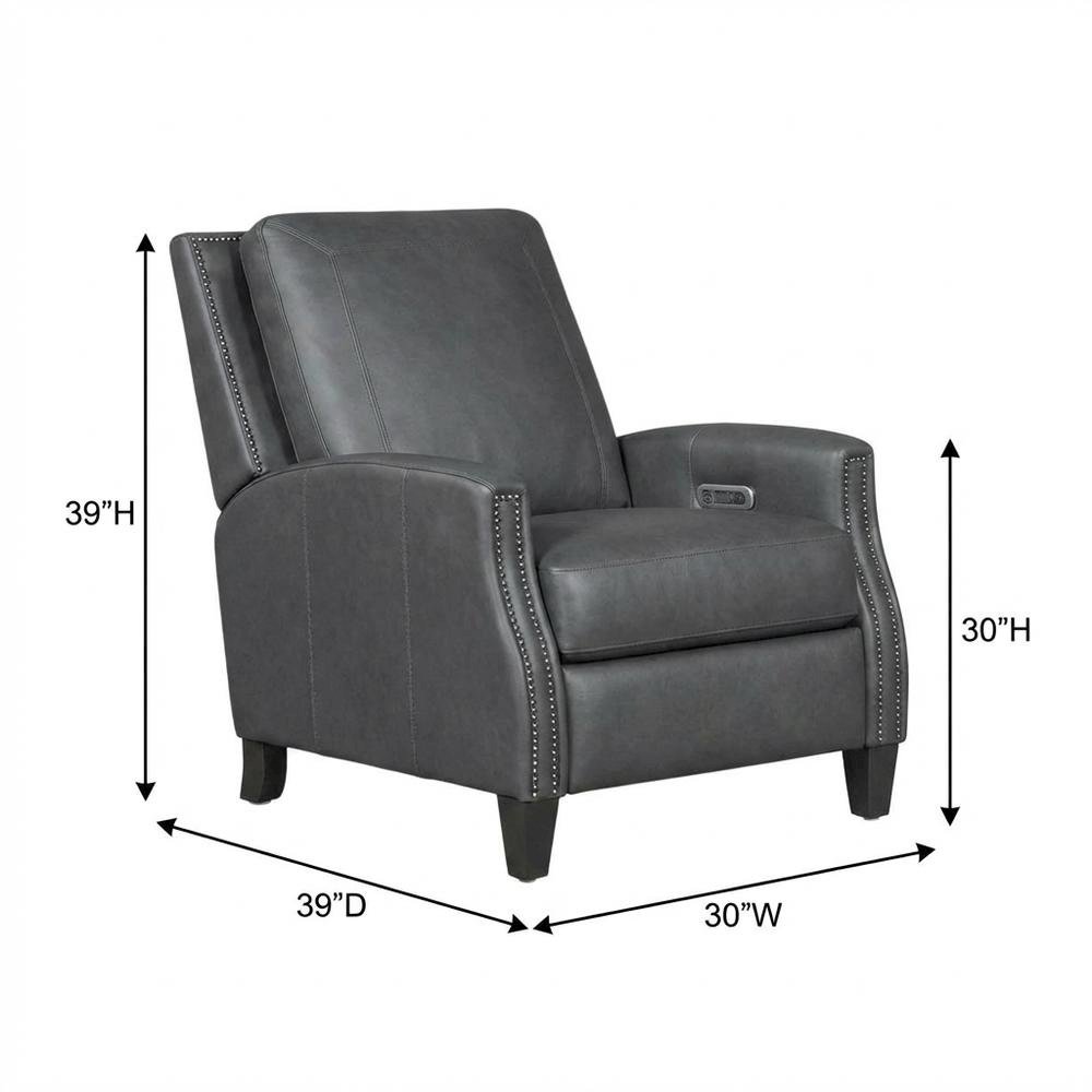 Hunter - Echo Grey Power Cordless High Leg Recliner P2 Two Pack. Picture 7
