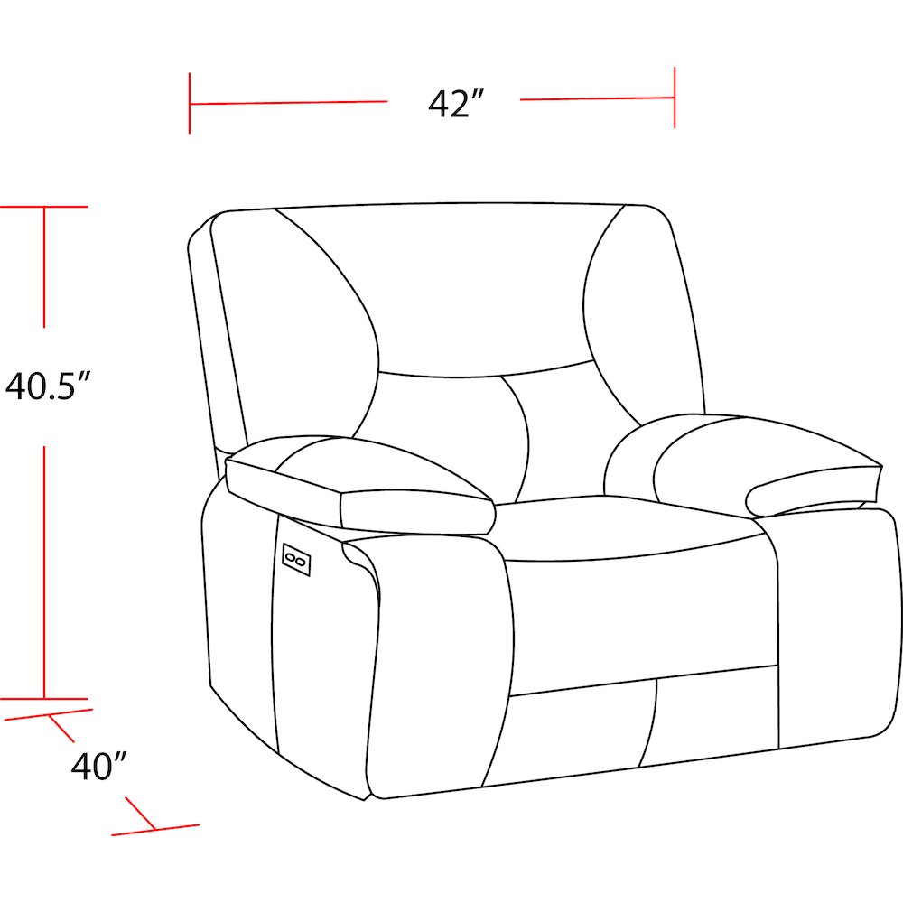 Gladiator - Sky Zero Gravity Power Recliner. Picture 3