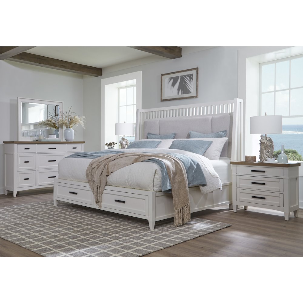 Modern Bedroom 6 Drawer Chest. Picture 11