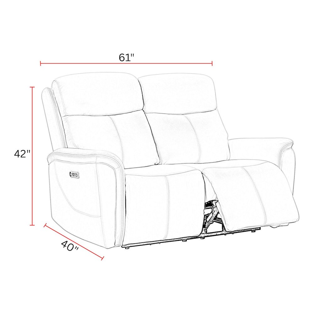 Cascade - Seamist Grey Power Reclining Sofa Loveseat and Recliner. Picture 18