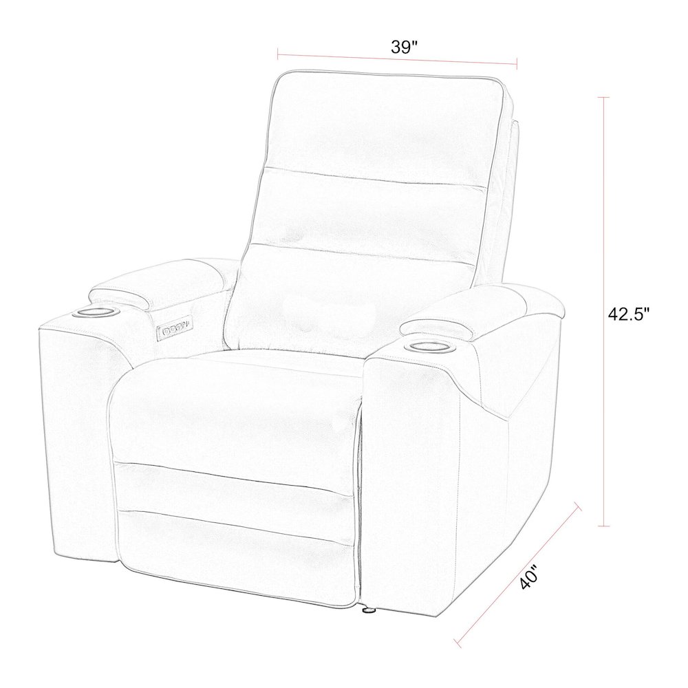 Nexus - Stone Power Zero Gravity Recliner P3. Picture 8