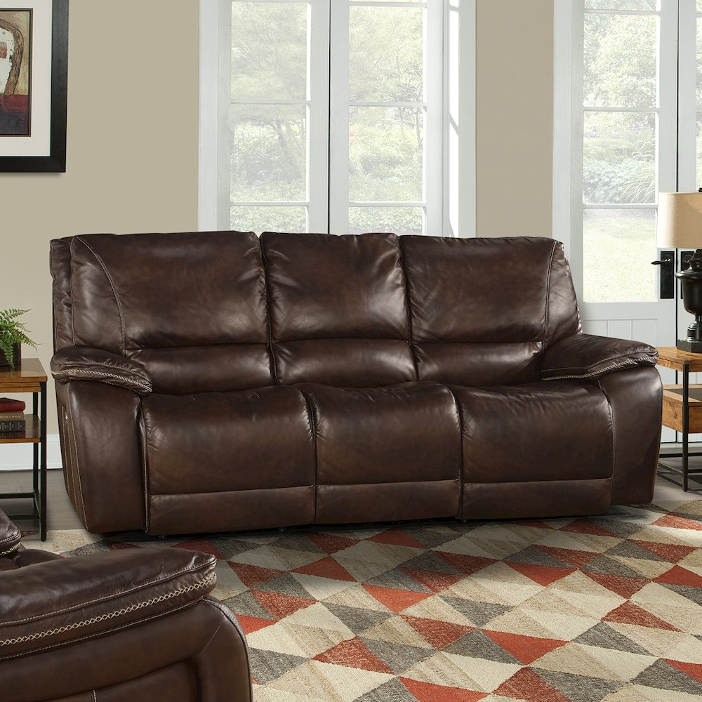 Vail - Burnt Sienna Power Reclining Sofa Loveseat and Recliner. Picture 12