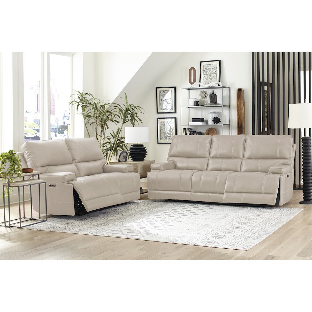 Whitman - Verona Linen - Powered By Freemotion Cordless Power Reclining Sofa. Picture 7