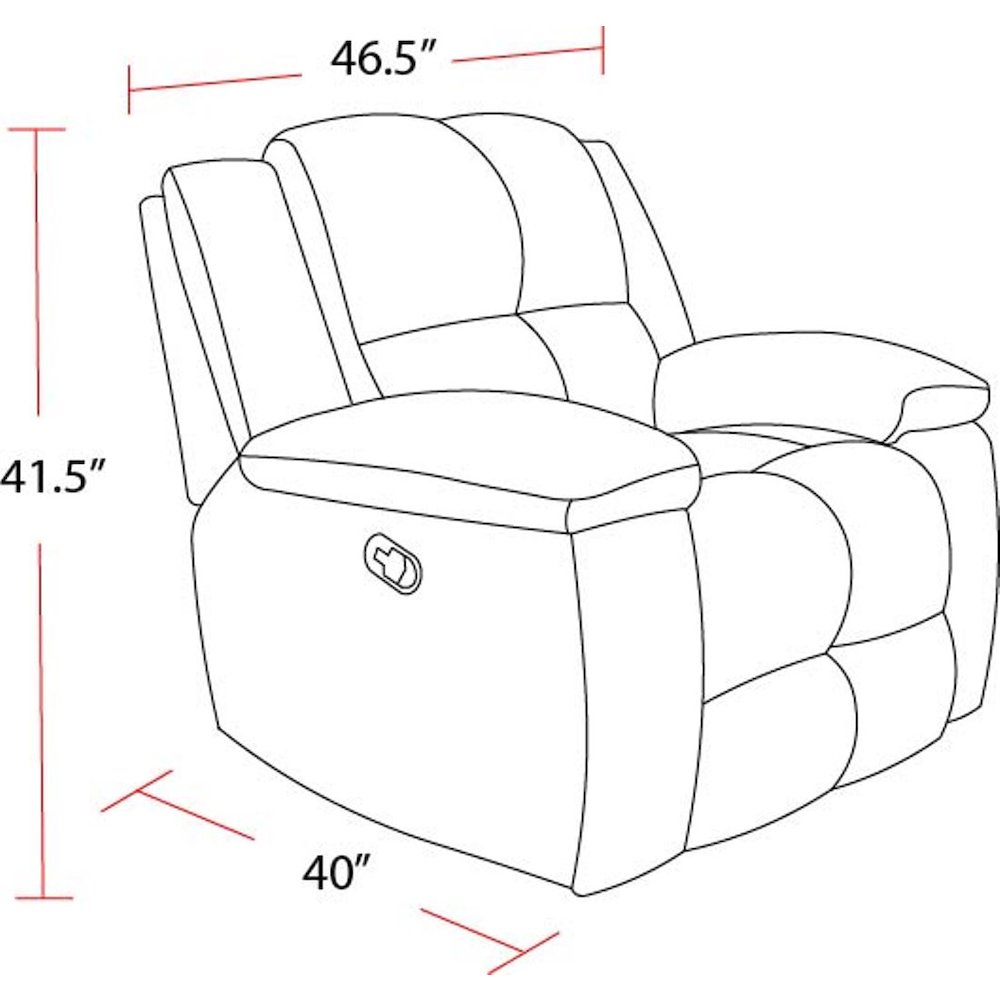 Buster - Opal Taupe Manual Reclining Sofa and Recliner. Picture 20