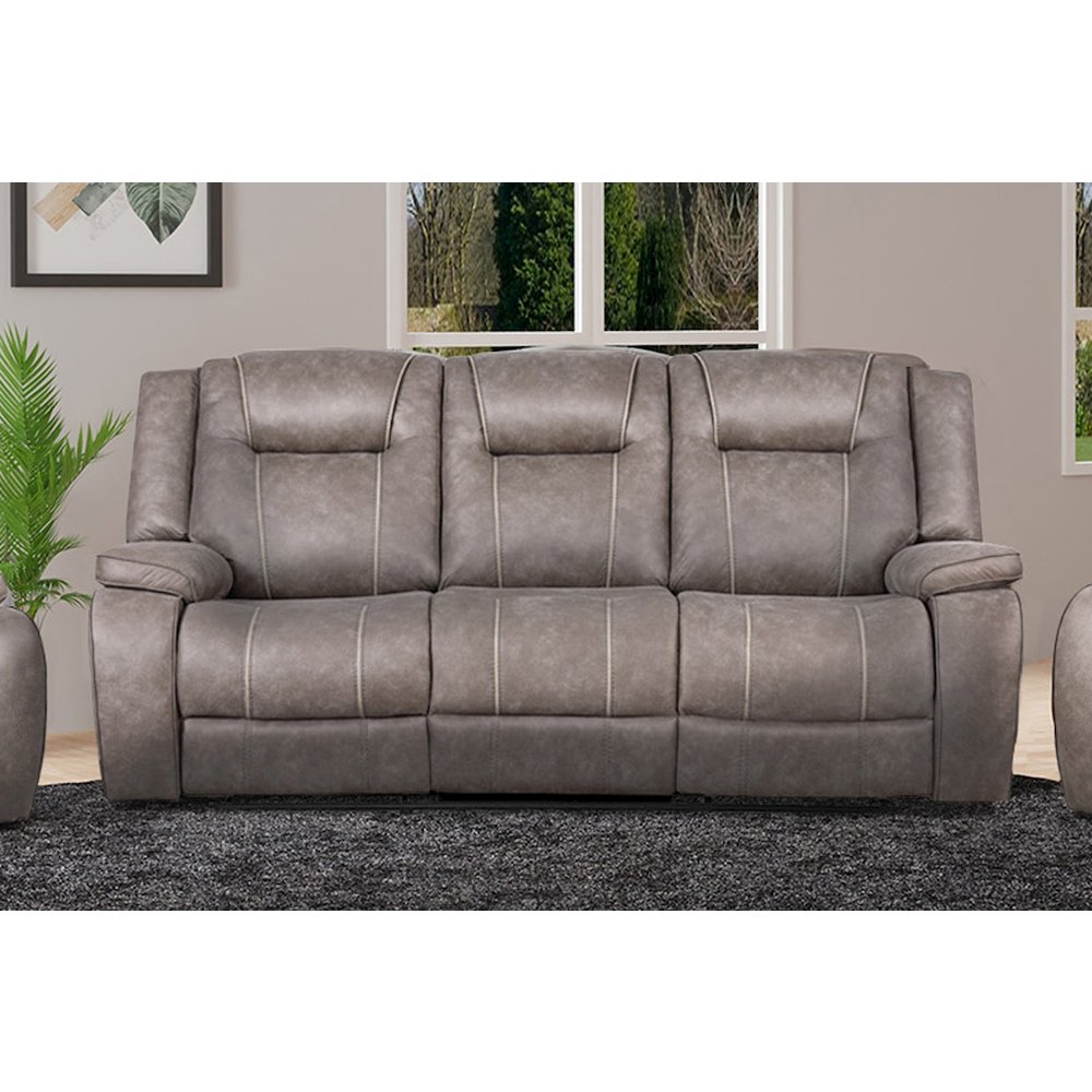 Blake - Desert Taupe Manual Reclining Sofa and Loveseat. Picture 15